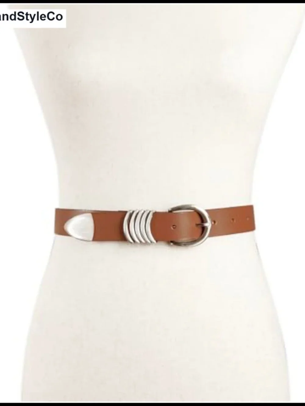 Genuine Buffalo Leather Belt with Harness Buckle for Jeans & Pants